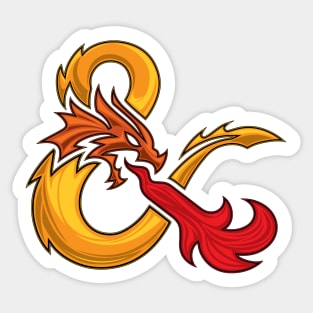 D&D Gold Dragon Sticker